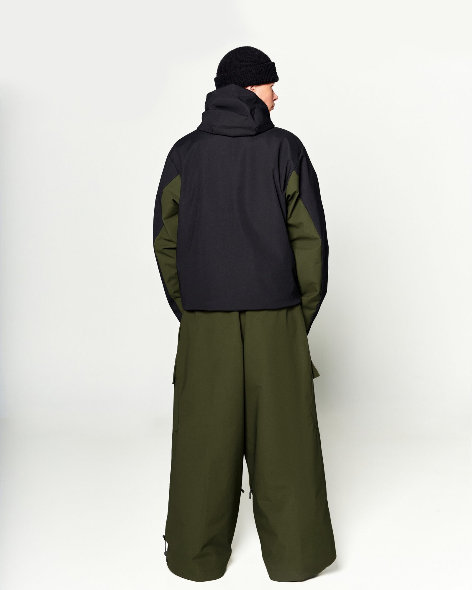 TWIN LINE 30K SNOW JACKET | BLACK GREEN - Image 5