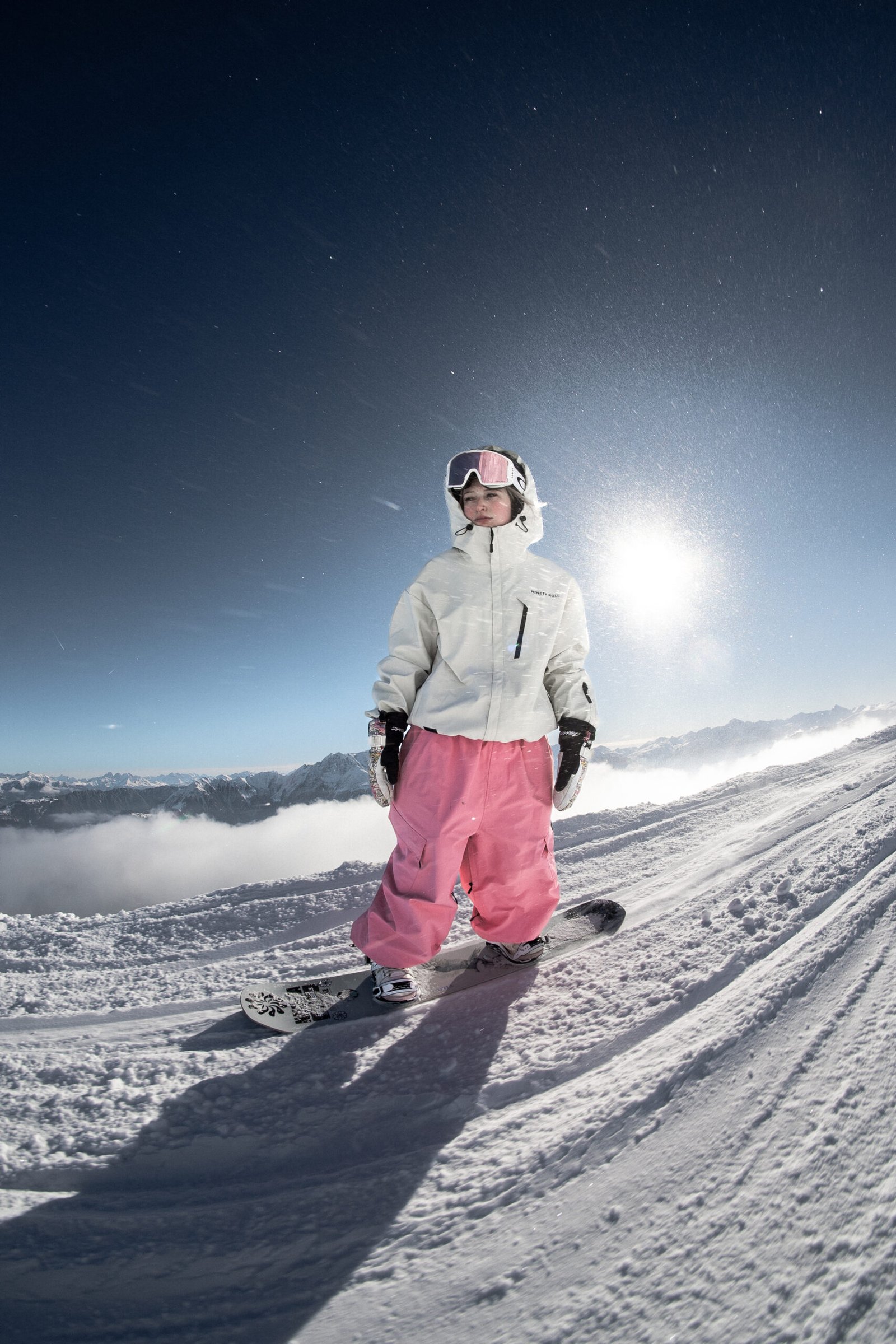 DOWNTOWN 30K CARGO BAGGY SNOW PANTS | PINK - Image 12