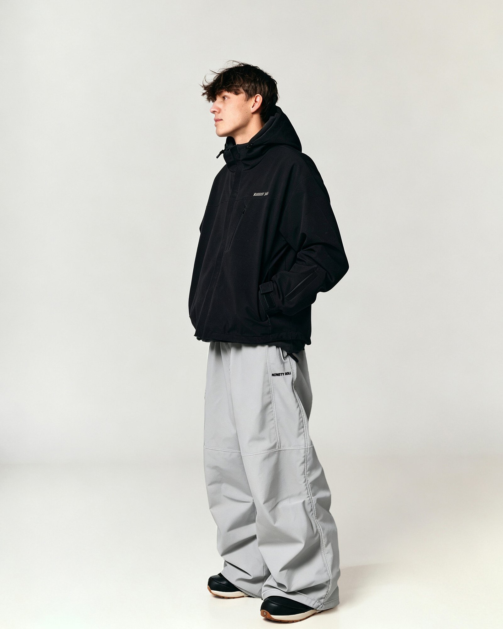 PINNACLE 30K WIDE CUT SNOW PANTS | LIGHT GREY - Image 4