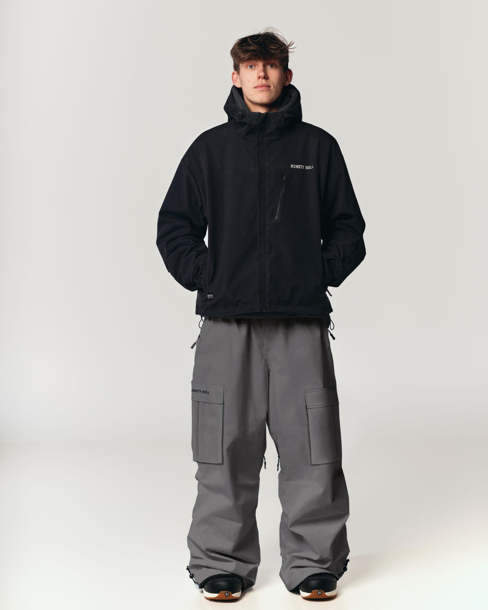 PINNACLE CARGO 30K SNOW PANTS | DARK GREY - Image 3