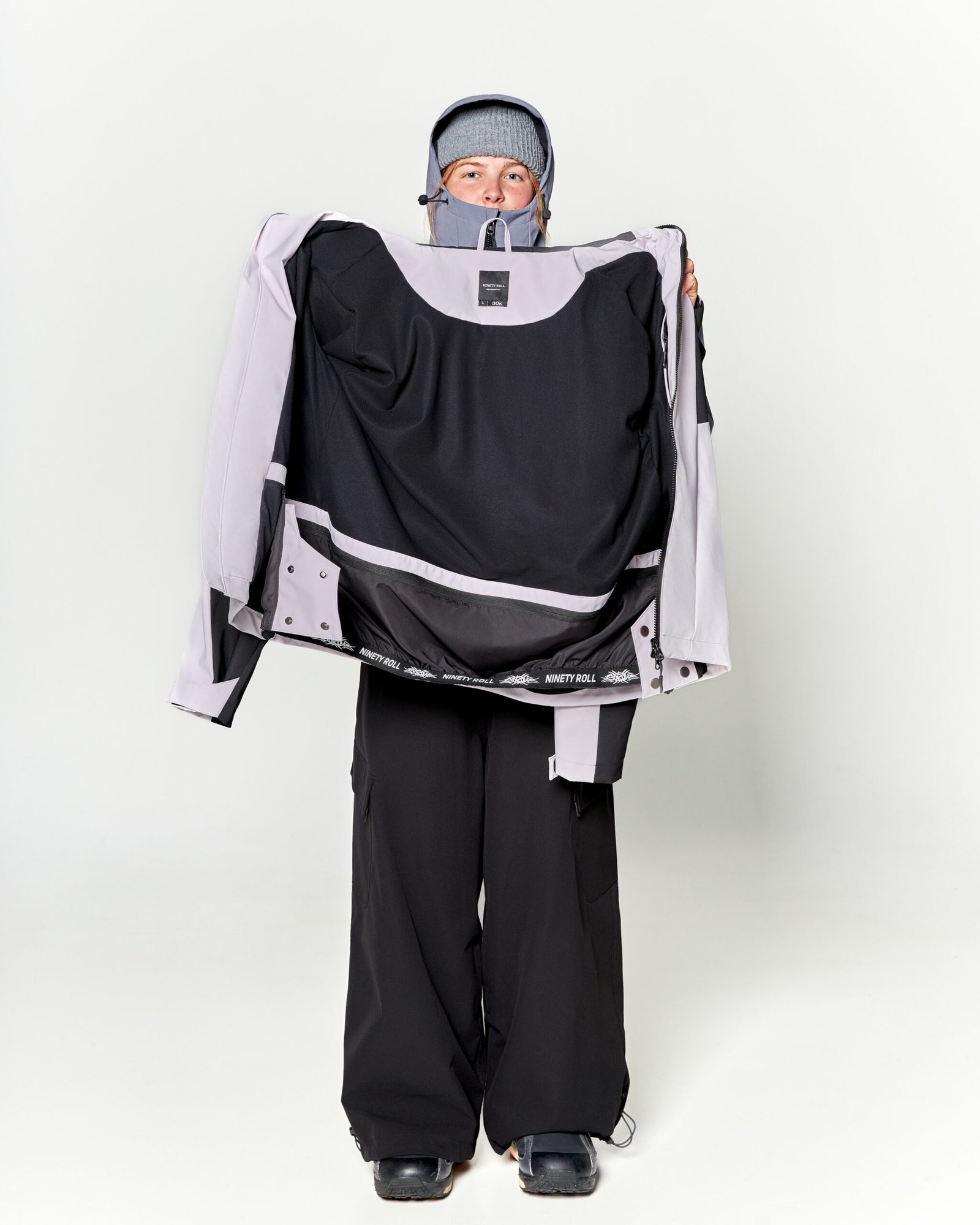 TWIN LINE 30K SNOW JACKET | FROST PURPLE - Image 6