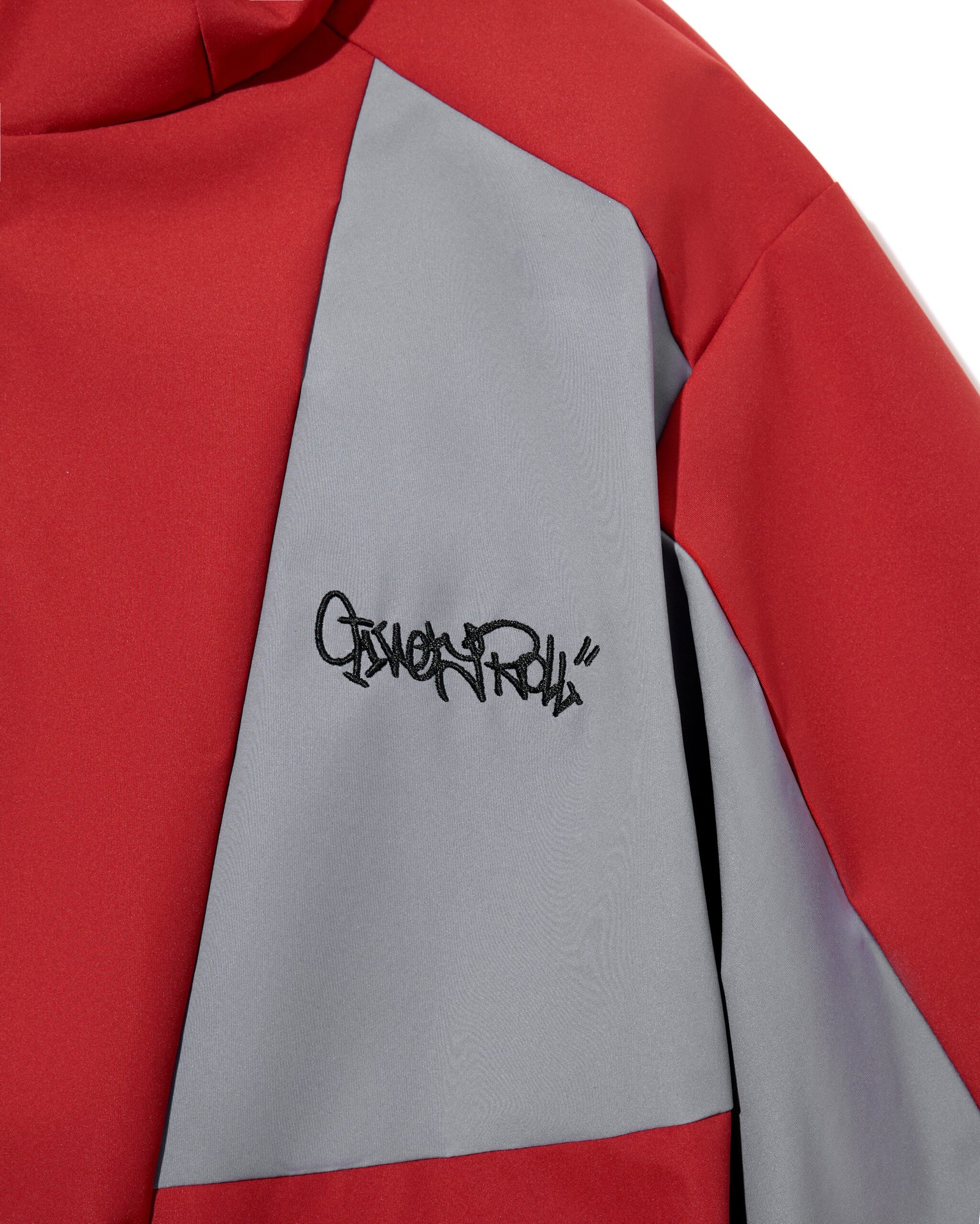 TWIN LINE 30K SNOW JACKET | RED GREY - Image 13
