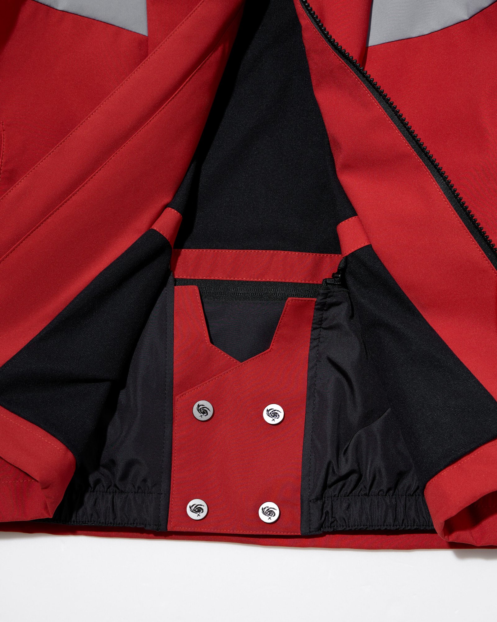 TWIN LINE 30K SNOW JACKET | RED GREY - Image 19