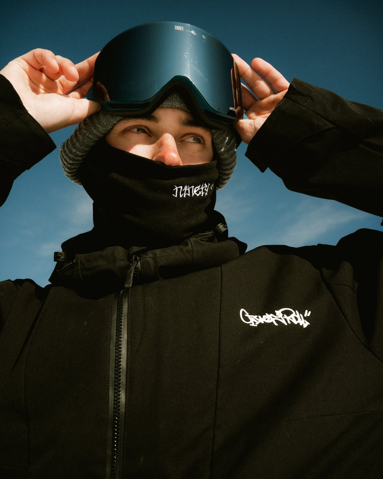 DOUBLE LAYER THERMAL NECK WARMER| BLACK - Image 5