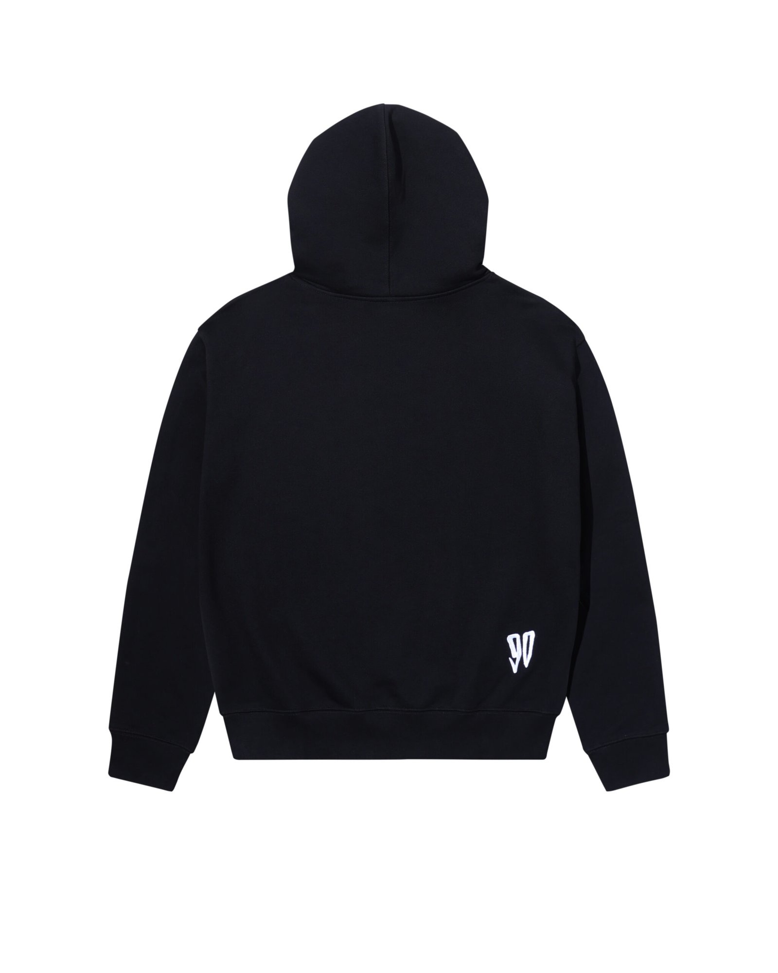 COTTON COLDLINE HOODIE – BLACK - Image 2