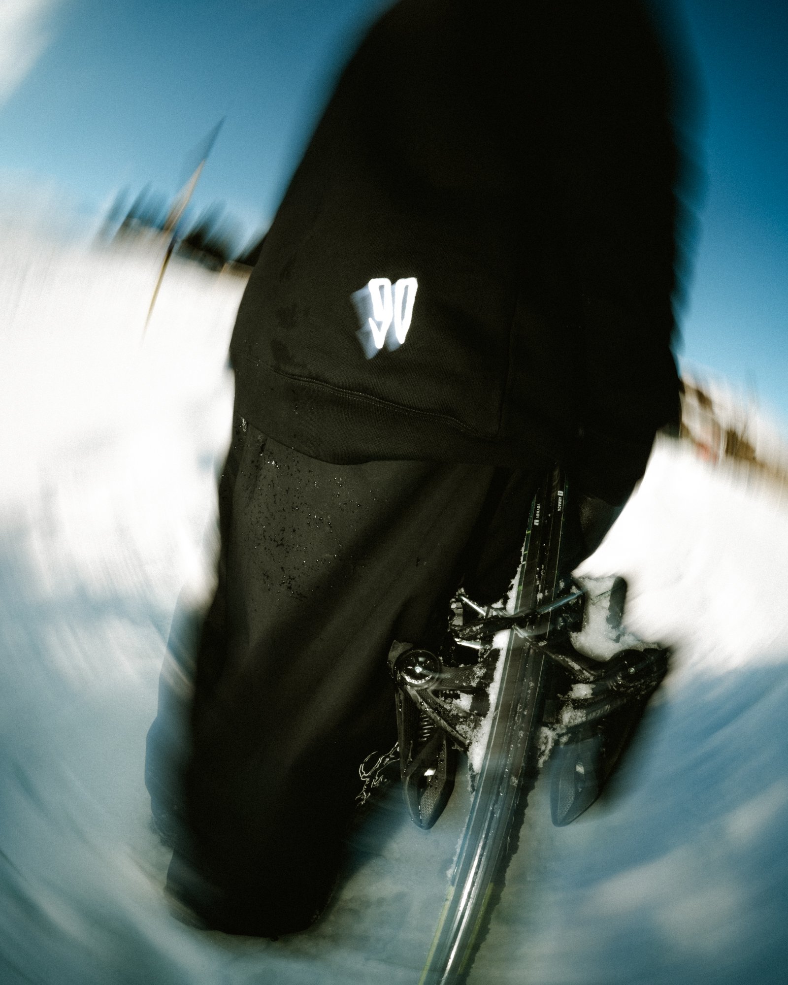 COTTON COLDLINE HOODIE – BLACK - Image 7