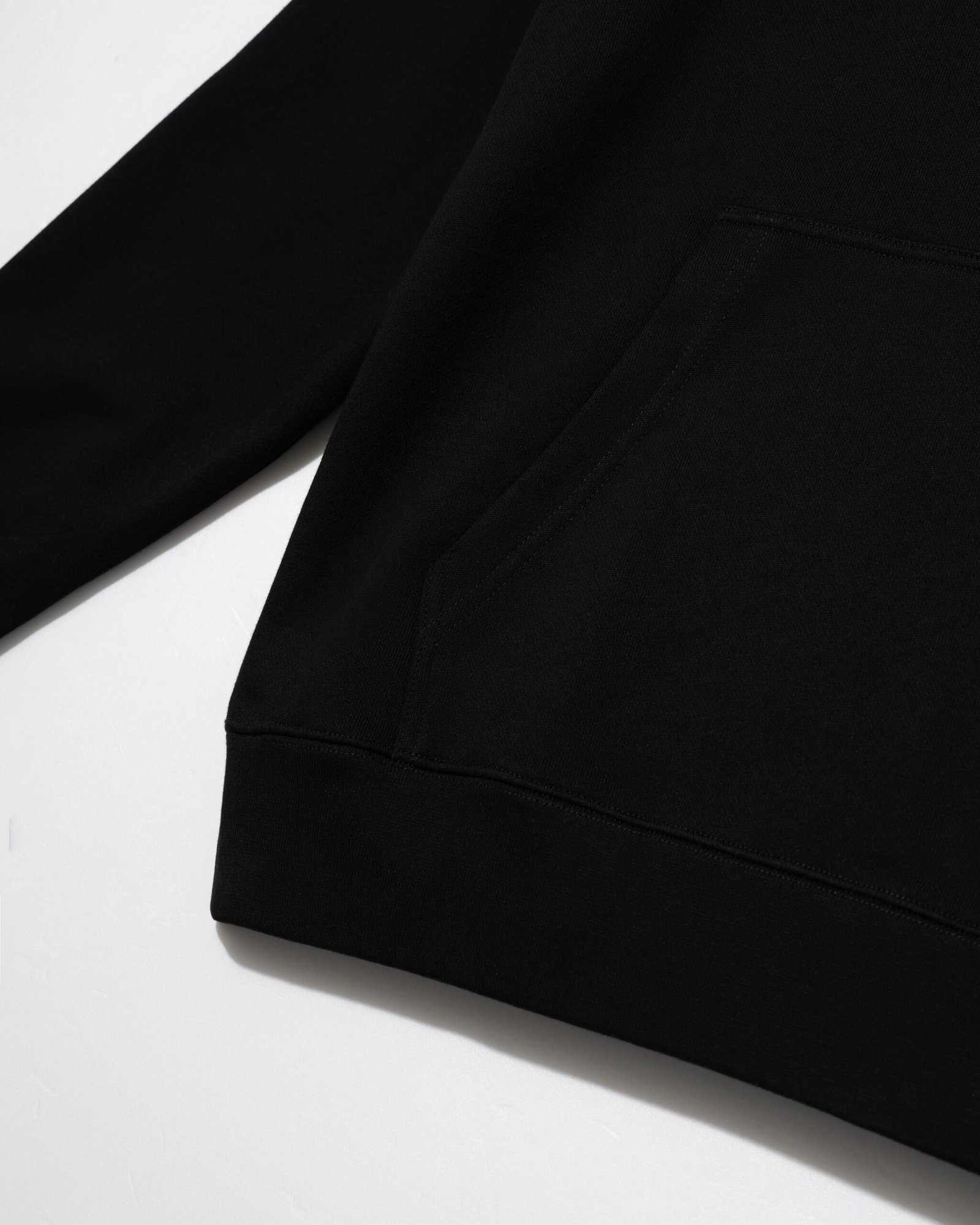 COTTON COLDLINE HOODIE – BLACK - Image 9